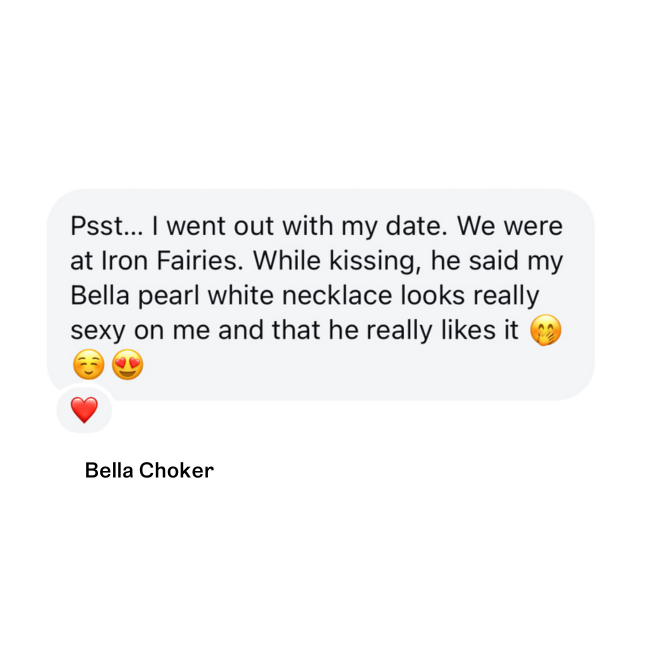 Customer review of minimalist freshwater pearl necklace