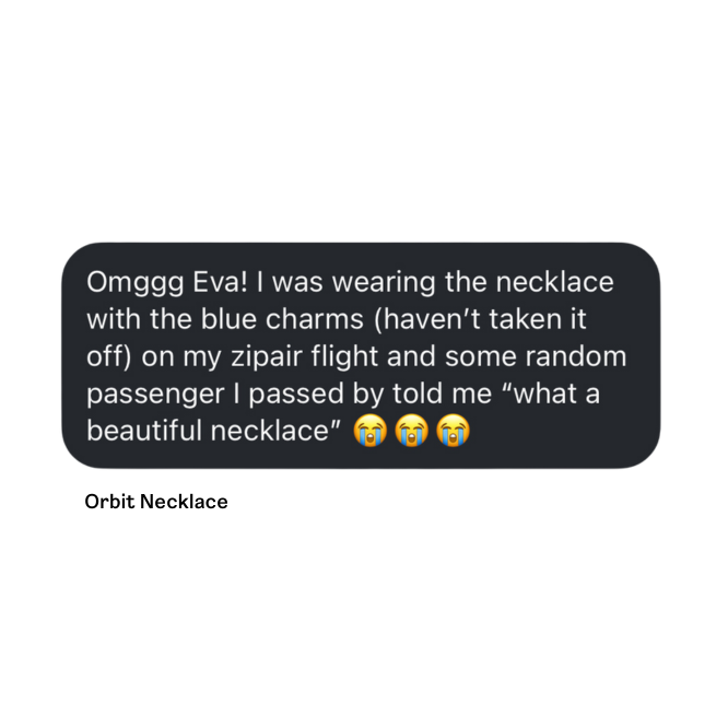 Customer review on minimalist gemstone necklace