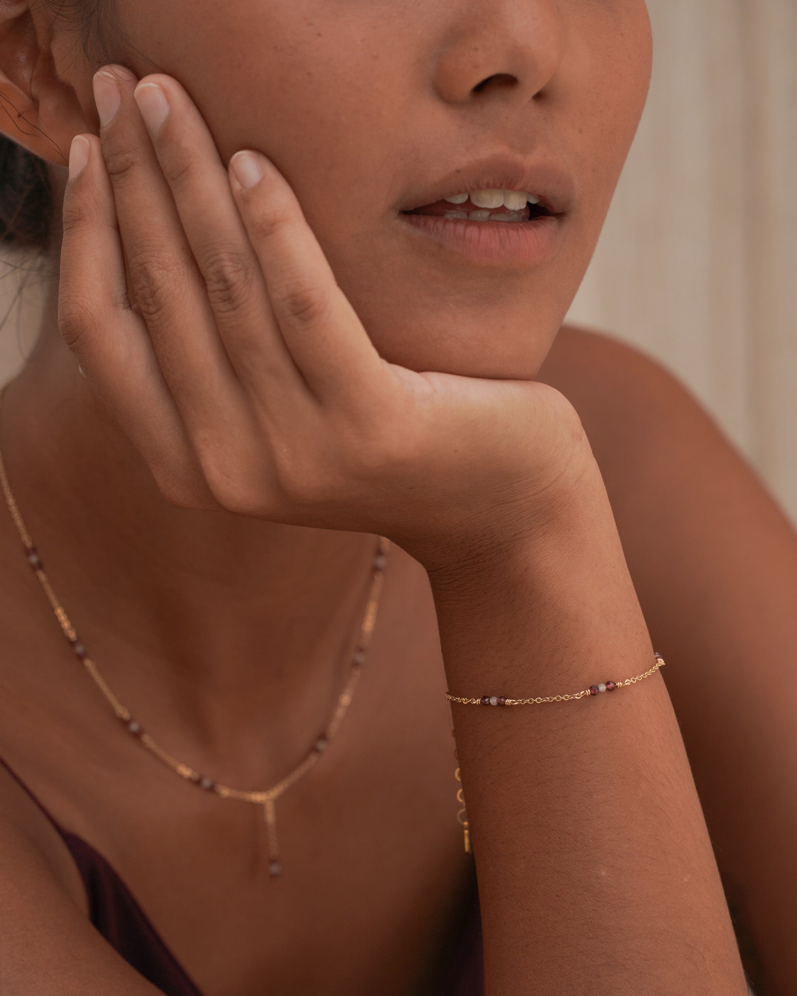 Amarus Gold - Filled Gemstone Bracelet - Inari Jewellery