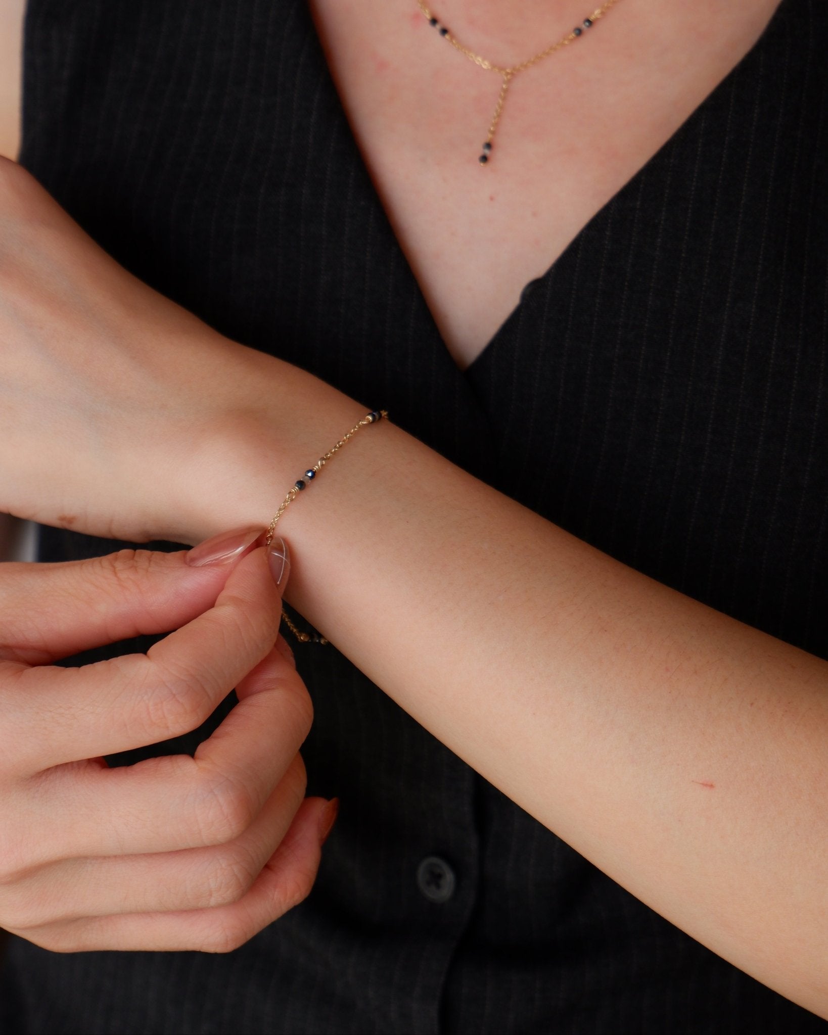 Amarus Gold - Filled Gemstone Bracelet - Inari Jewellery