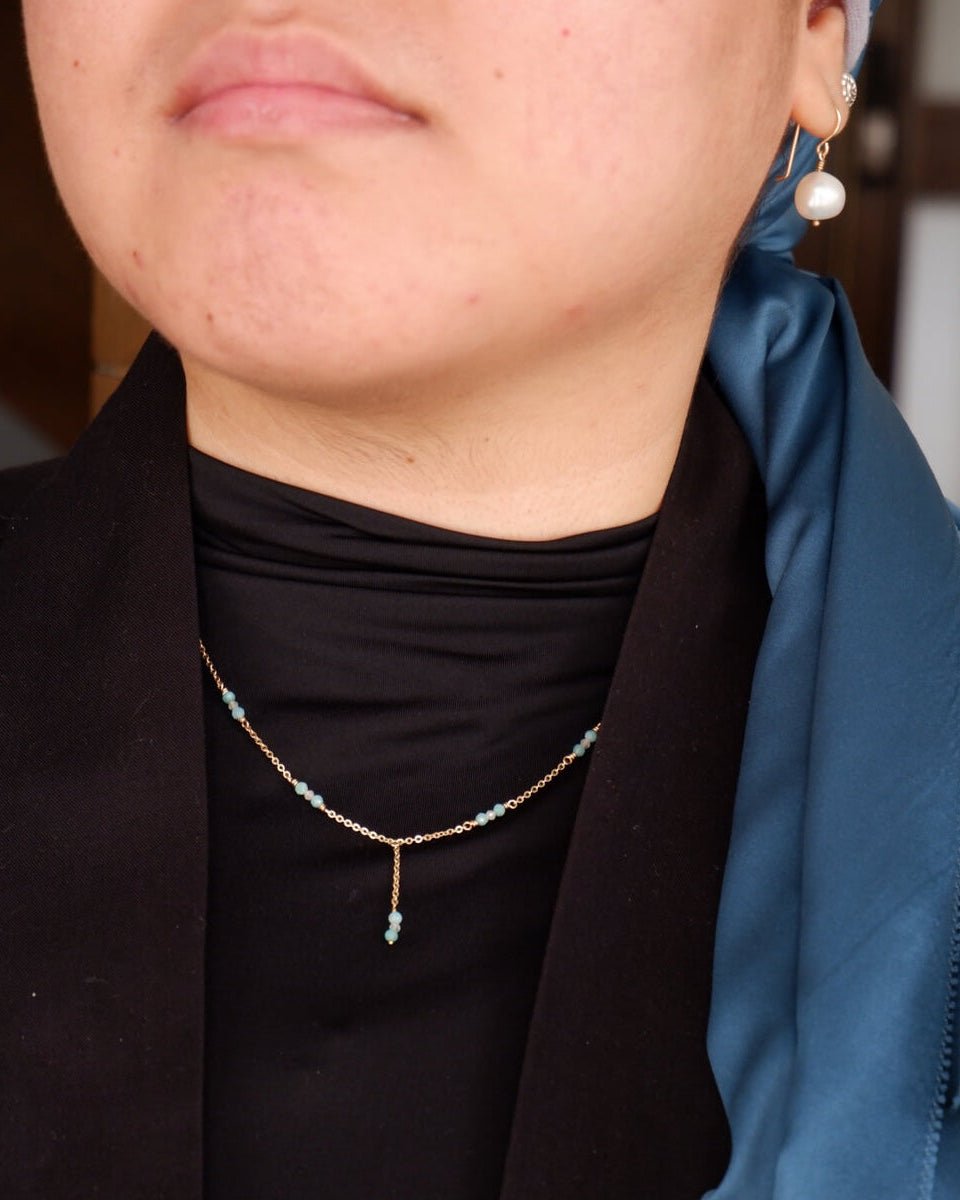 Amarus Gold Filled Gemstone Necklace - Inari Jewellery