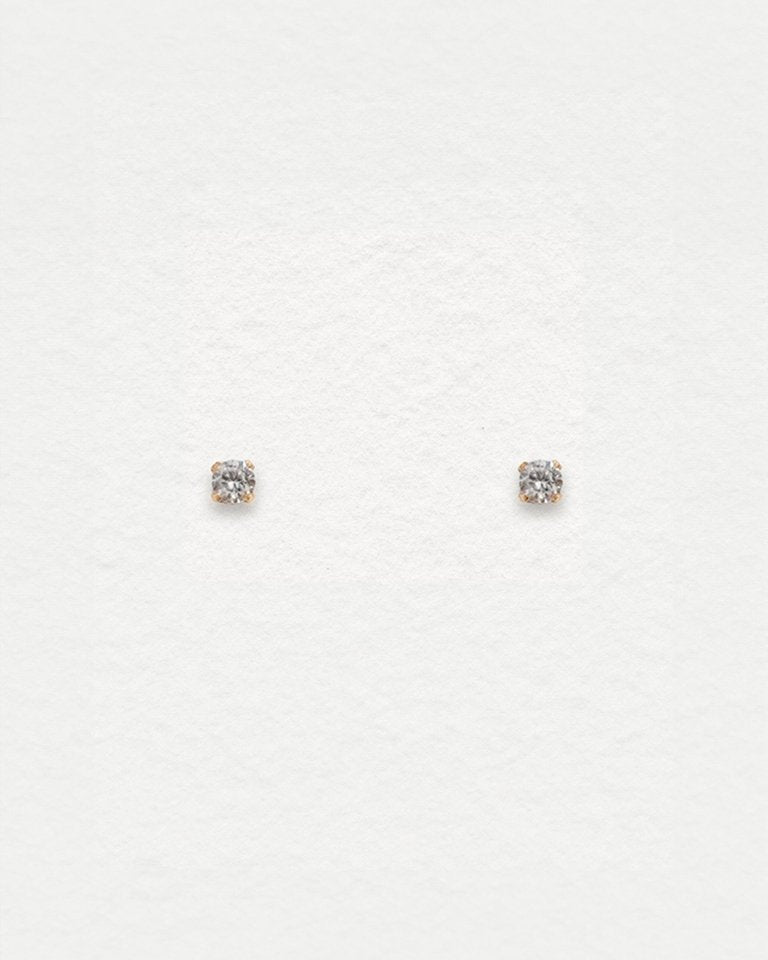 CZ Stud Gold Filled Earrings - Inari Jewellery
