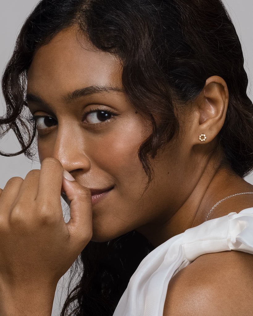 Daisy Gold Filled Minimalist Earrings - Inari Jewellery