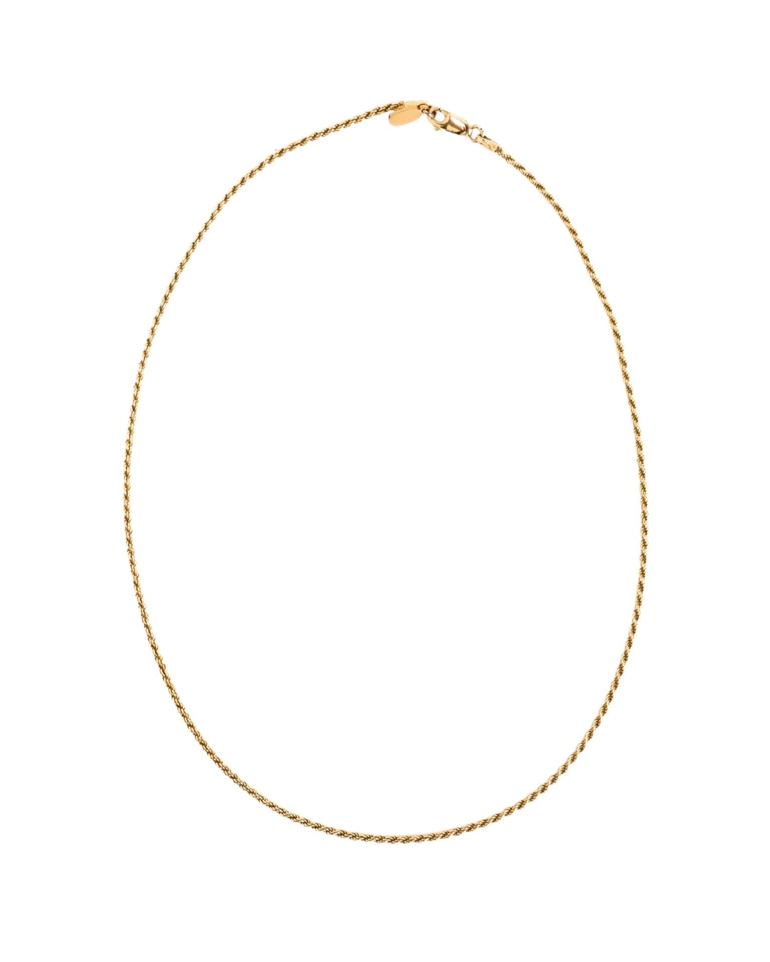 French Braid Gold - Filled Rope Chain Necklace - Inari Jewellery