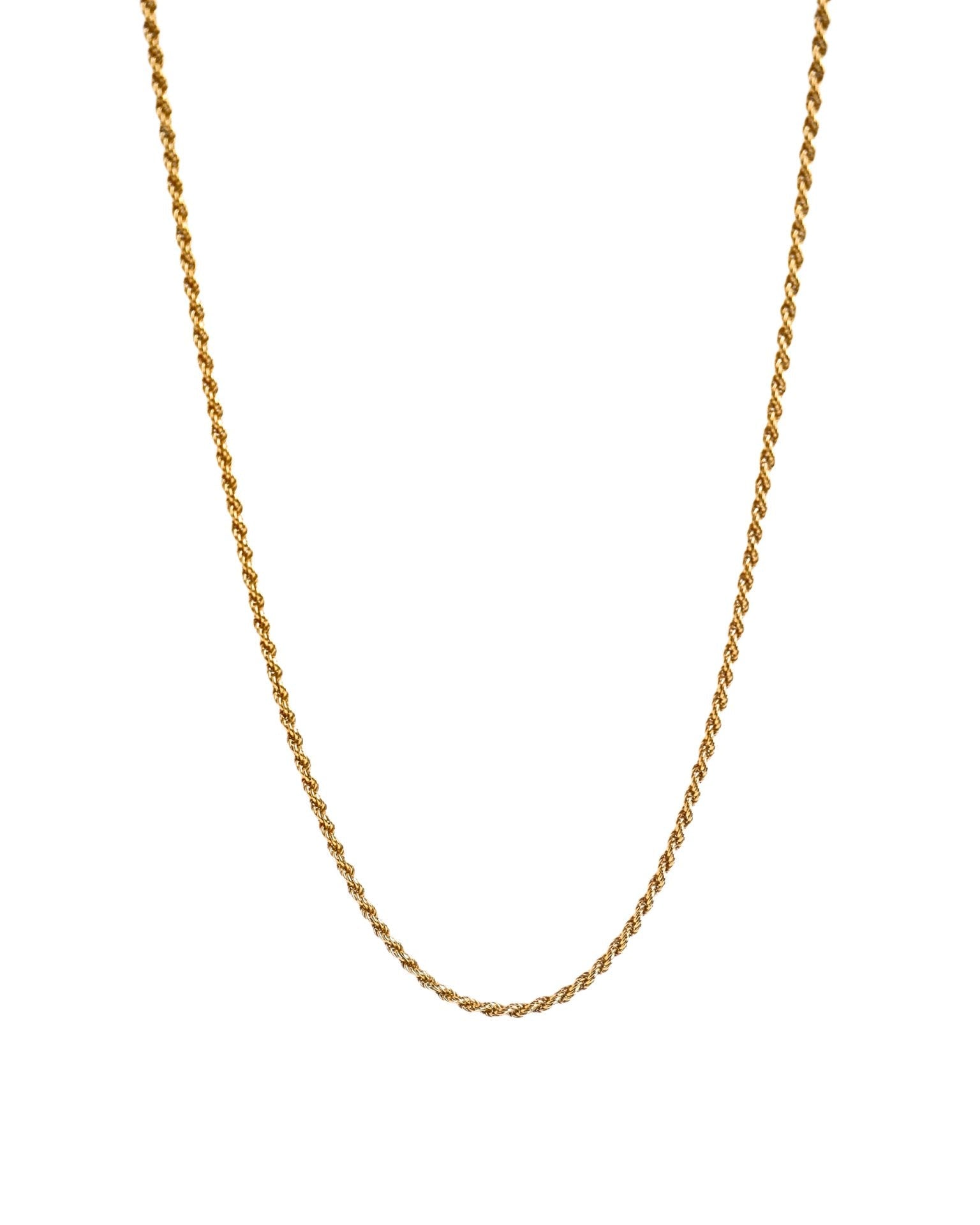 French Braid Gold - Filled Rope Chain Necklace - Inari Jewellery