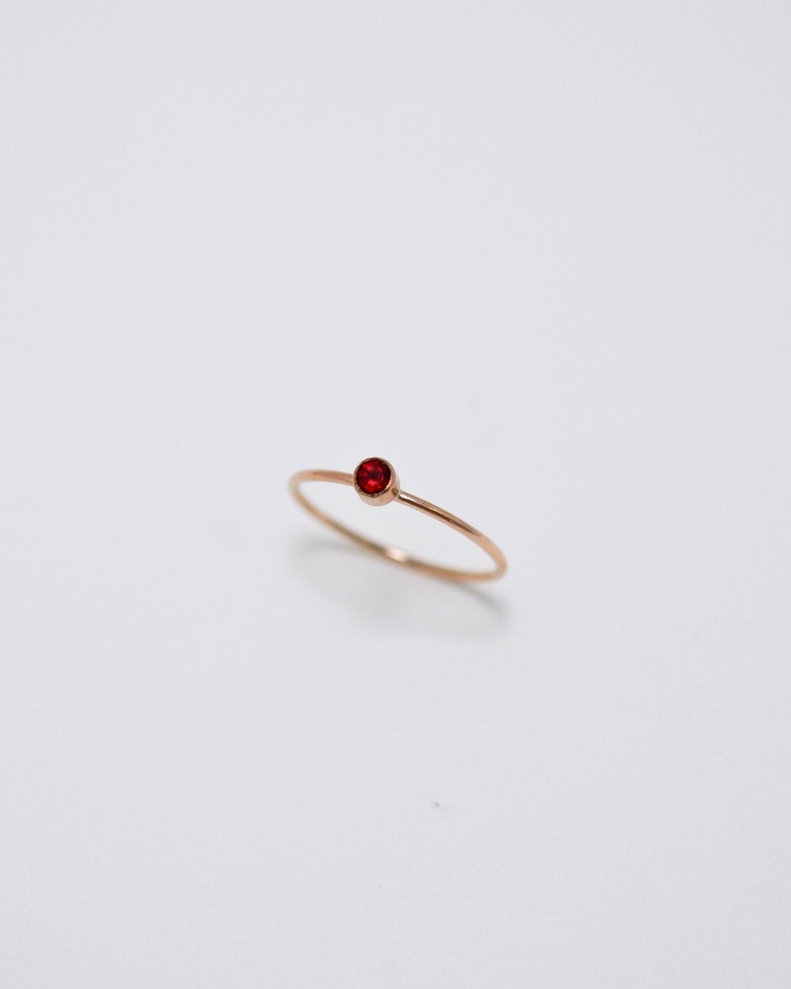 Gemstone Gold Filled Solitaire Ring - Inari Jewellery