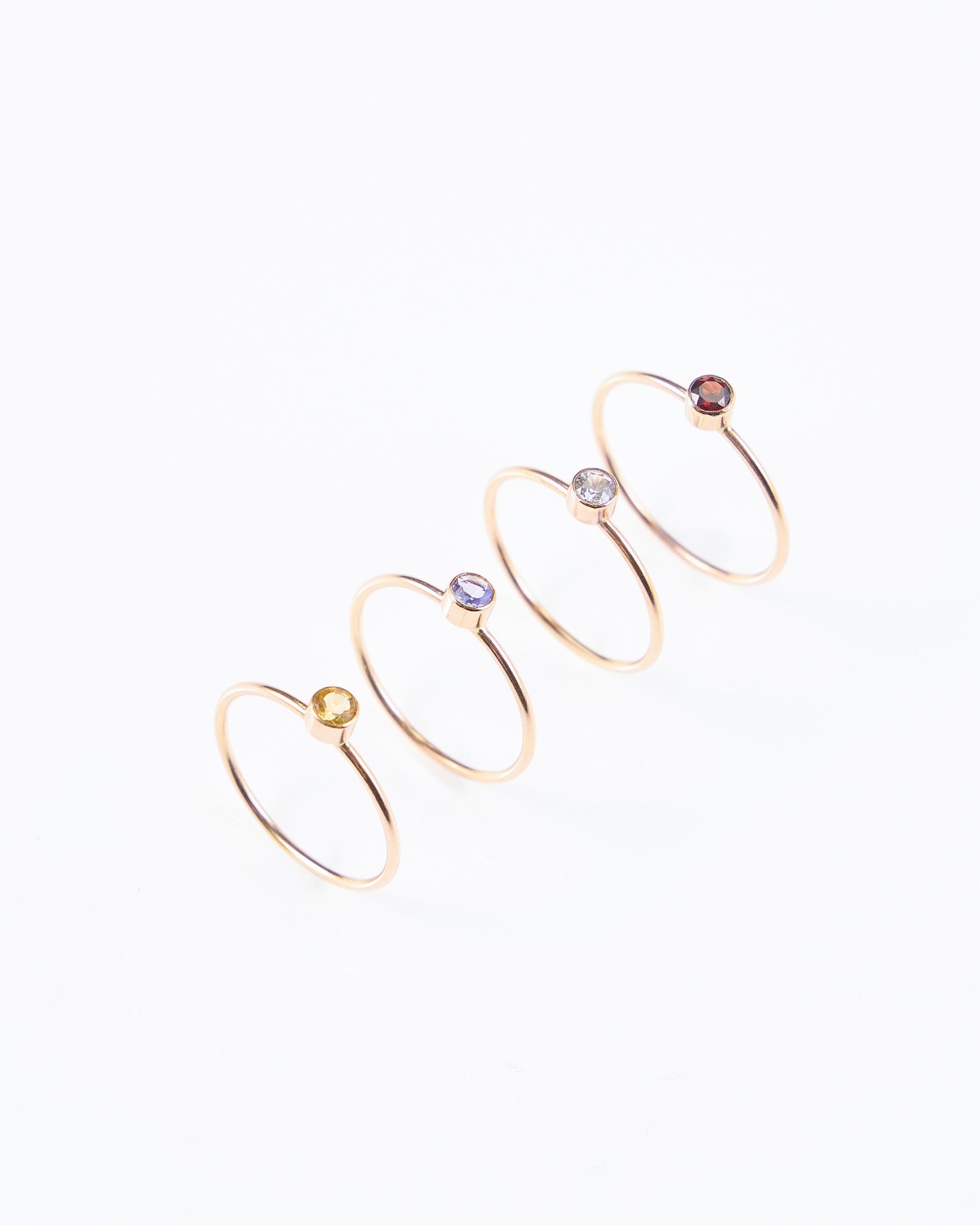 Gemstone Gold Filled Solitaire Ring - Inari Jewellery