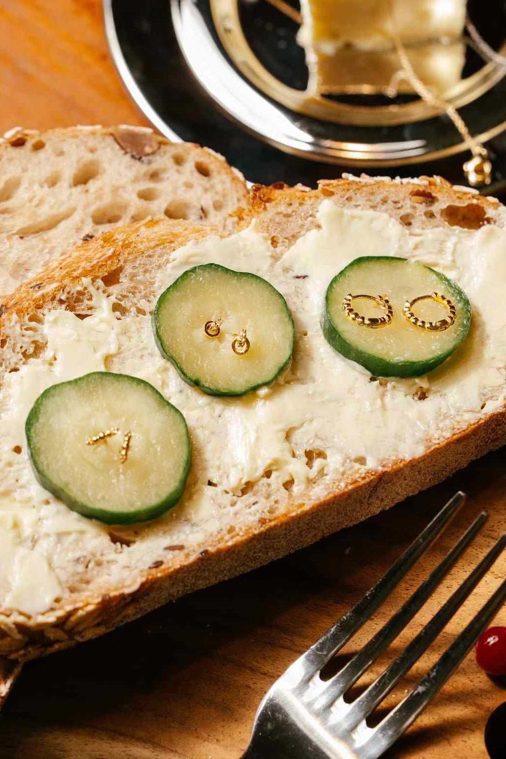 Halo Flatback Earrings (Gold Vermeil) - Inari Jewellery