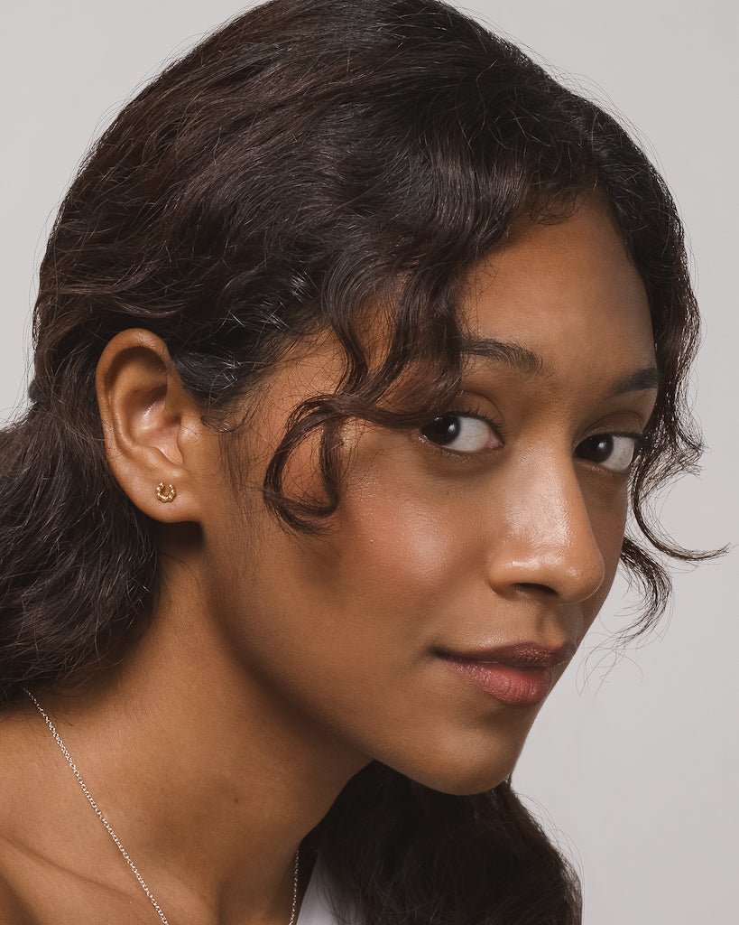 Horseshoe Gold Filled Minimalist Earrings - Inari Jewellery