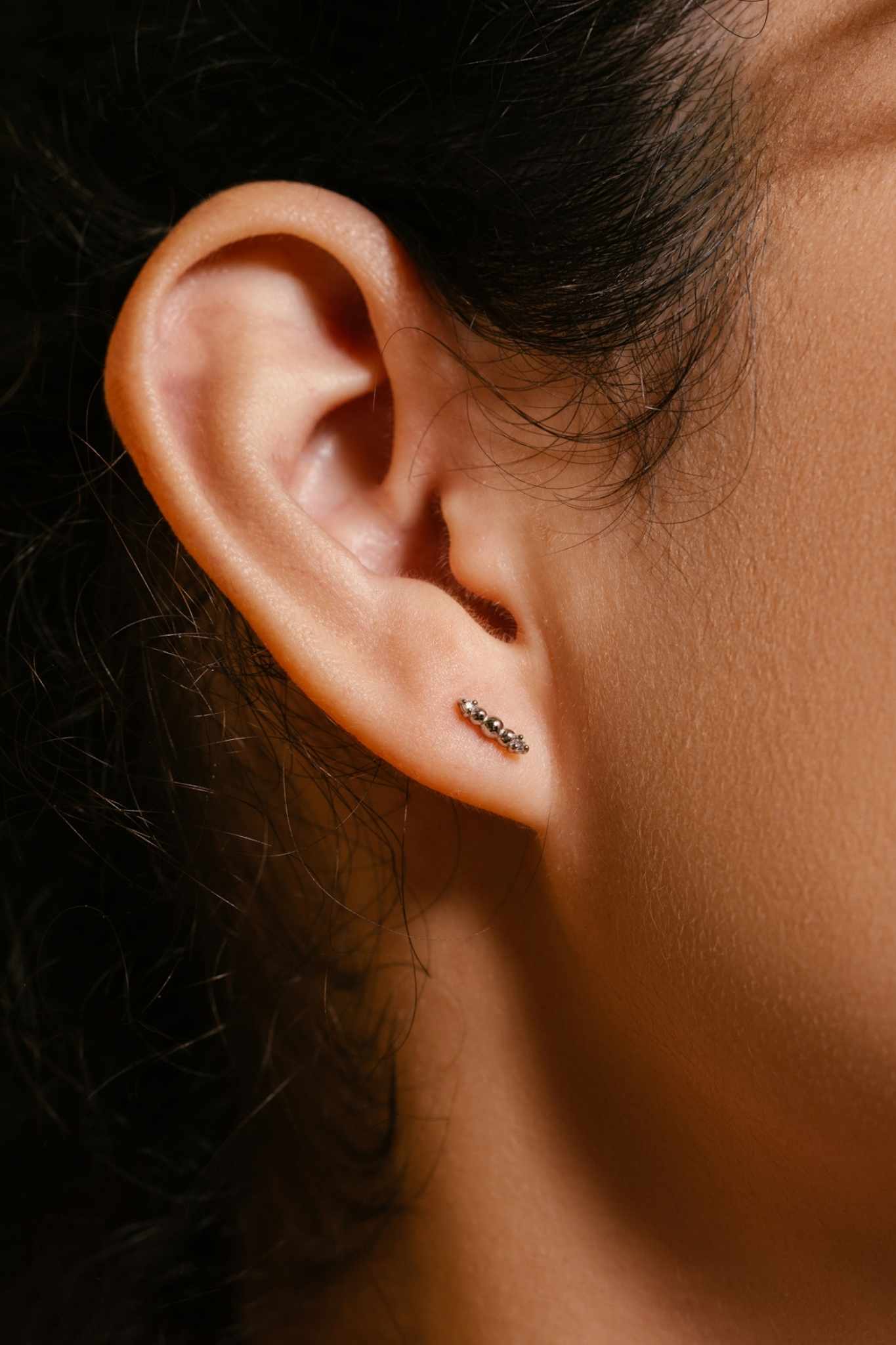 Icicle Flatback Earrings (Sterling Sliver) - Inari Jewellery