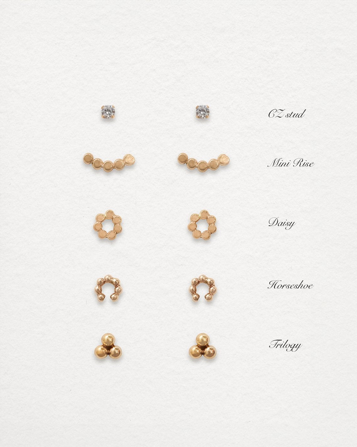 Mini Rise Earrings - Inari Jewellery