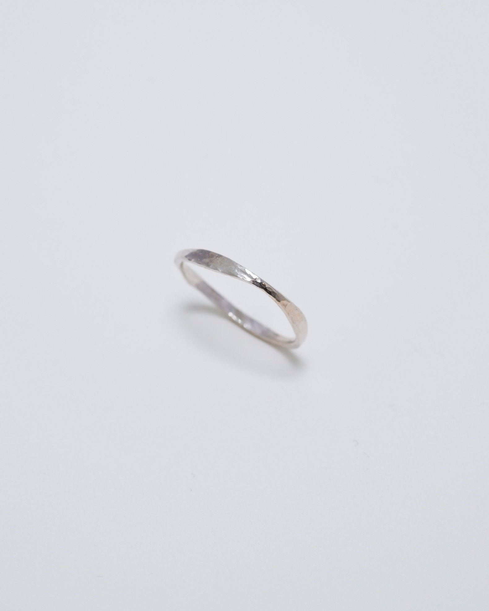 Organic Tapered Sterling Silver Ring - Inari Jewellery