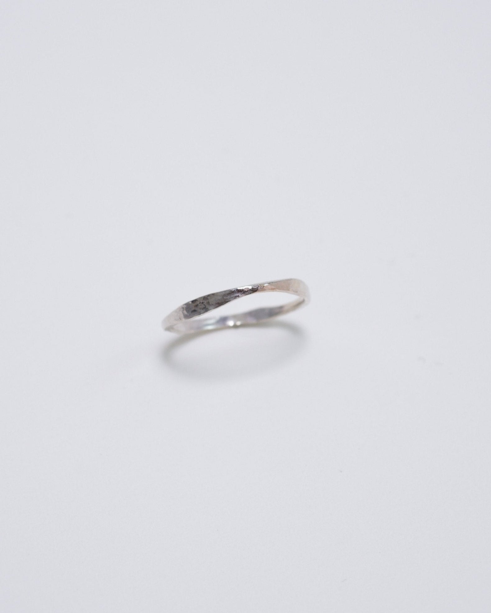 Organic Tapered Sterling Silver Ring - Inari Jewellery