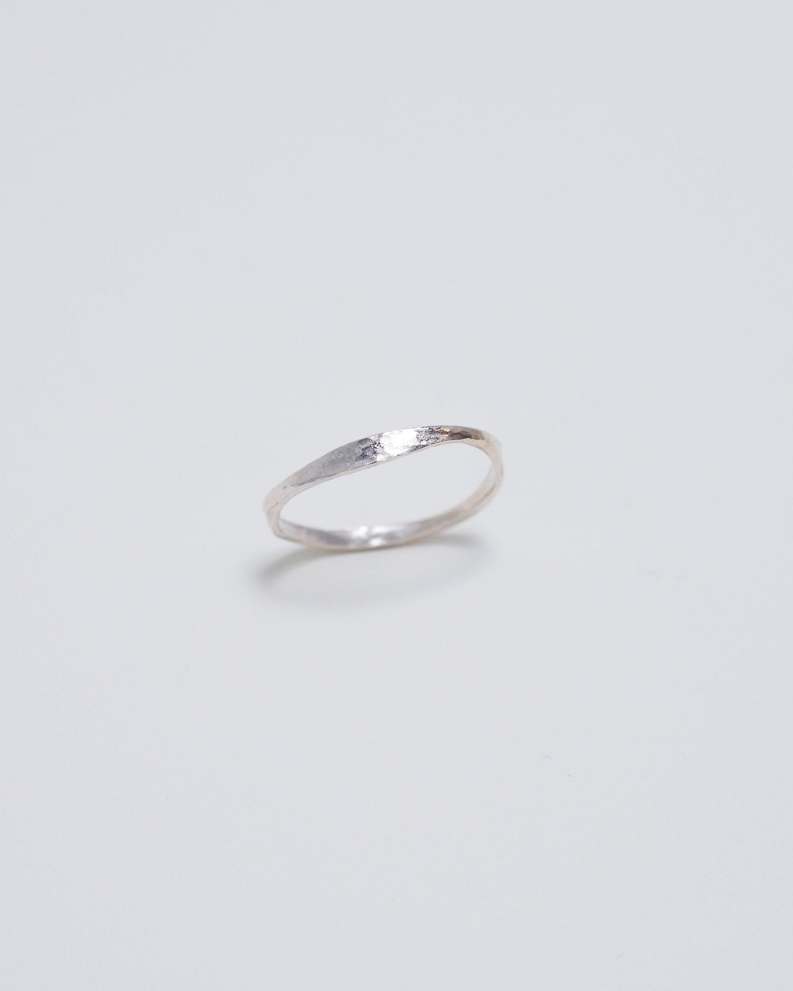 Organic Tapered Sterling Silver Ring - Inari Jewellery