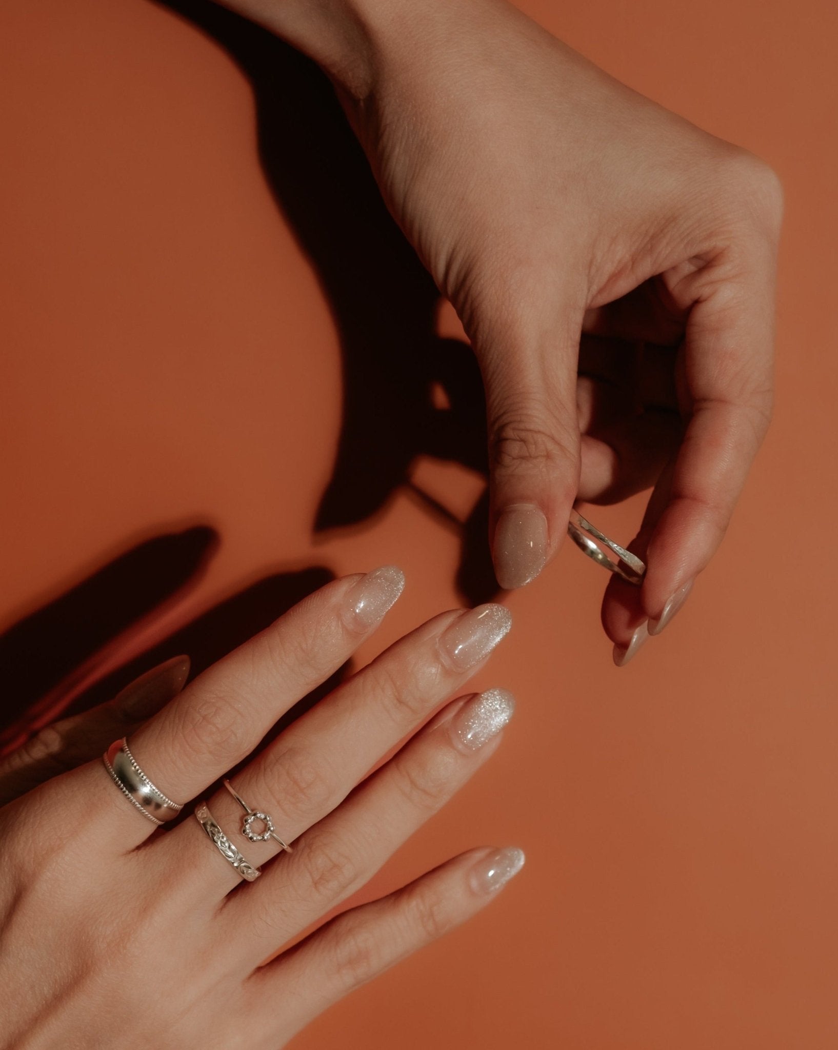 Organic Tapered Sterling Silver Ring - Inari Jewellery