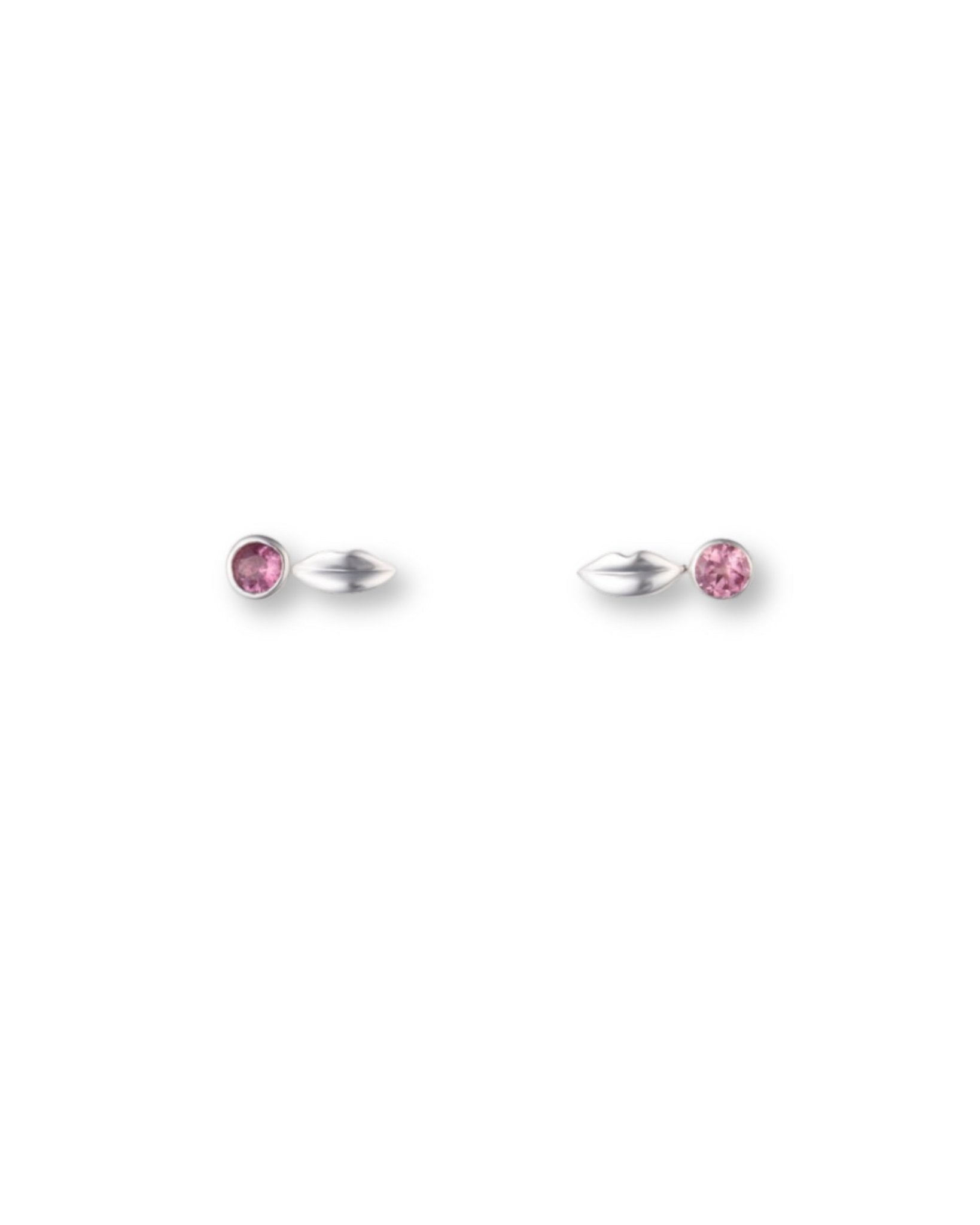 Pink Tourmaline Chérie Drop Earrings in Sterling Silver - Inari Jewellery