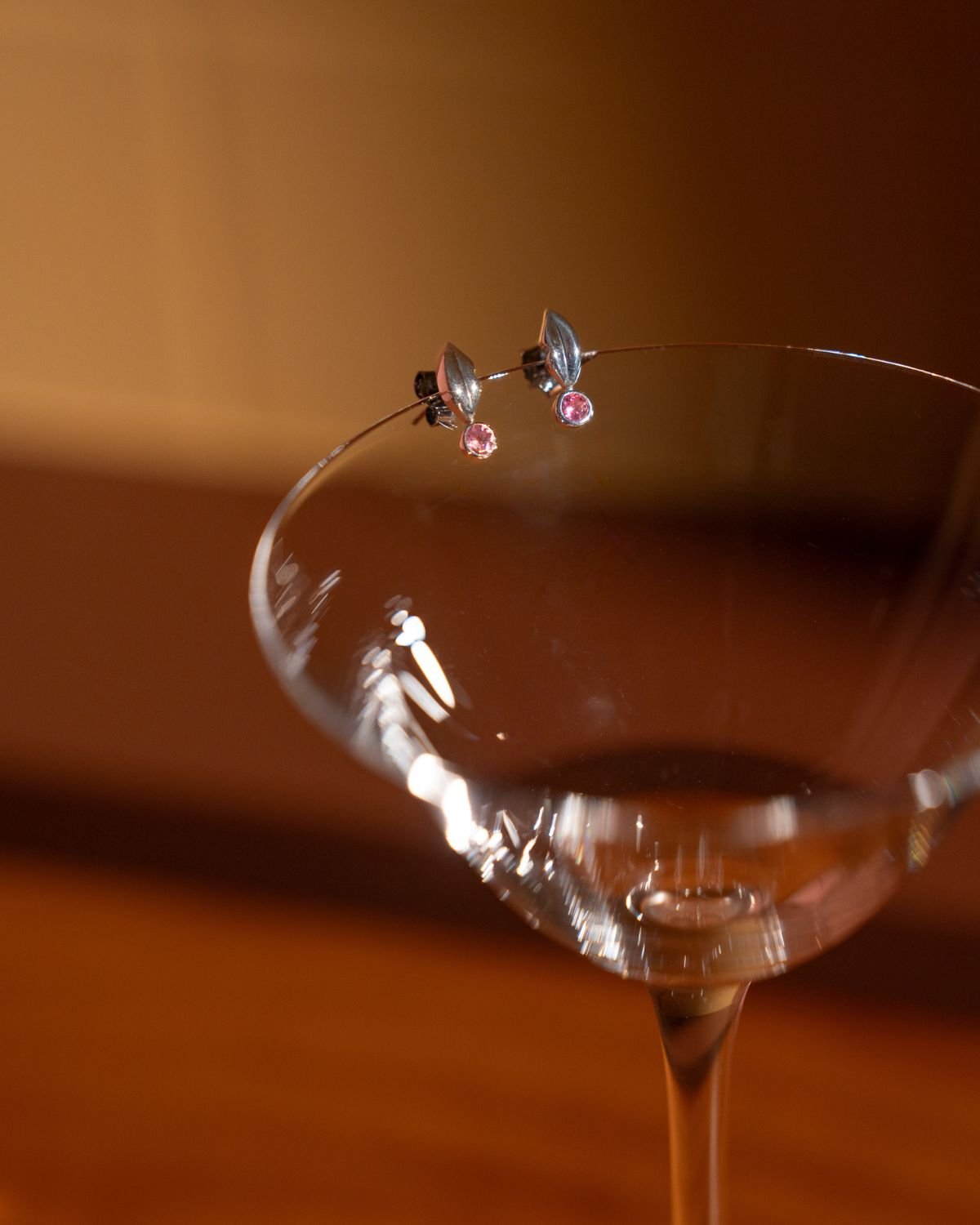 Pink Tourmaline Chérie Drop Earrings in Sterling Silver - Inari Jewellery