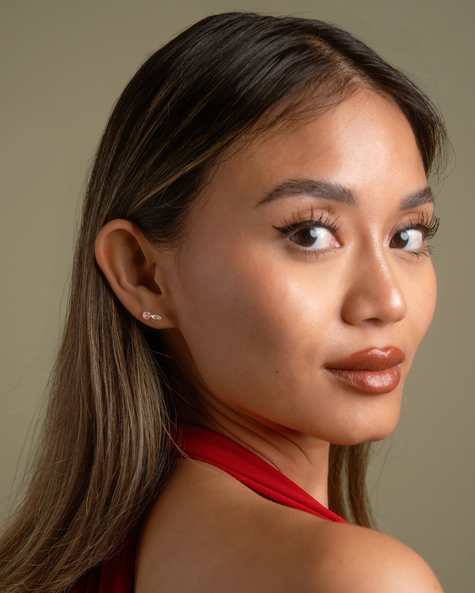 Pink Tourmaline Chérie Drop Earrings in Sterling Silver - Inari Jewellery