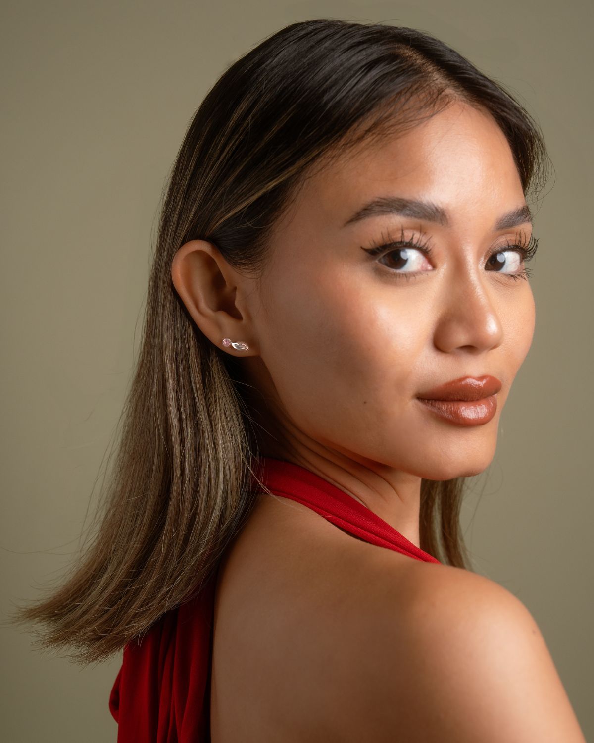 Pink Tourmaline Chérie Drop Earrings in Sterling Silver - Inari Jewellery