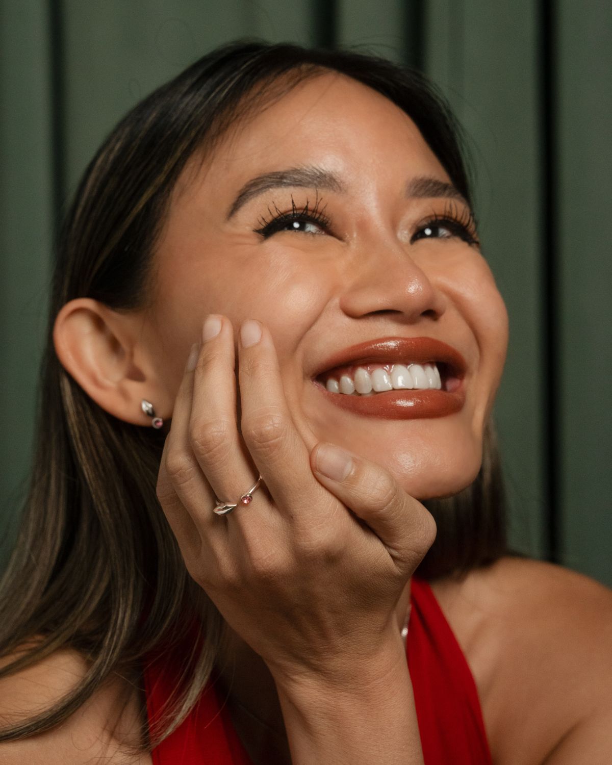 Pink Tourmaline Rouge Ring in Sterling Silver - Inari Jewellery