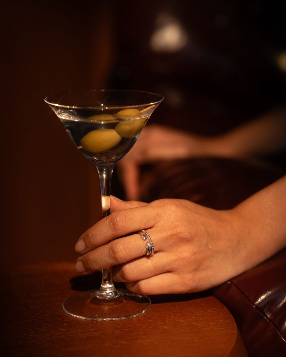 Pink Tourmaline Rouge Ring in Sterling Silver - Inari Jewellery