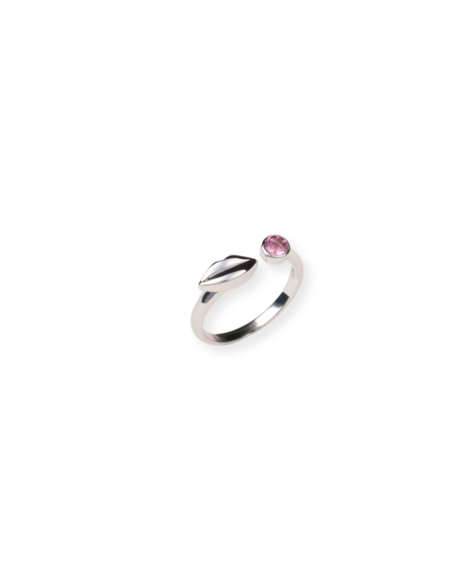Pink Tourmaline Rouge Ring in Sterling Silver - Inari Jewellery