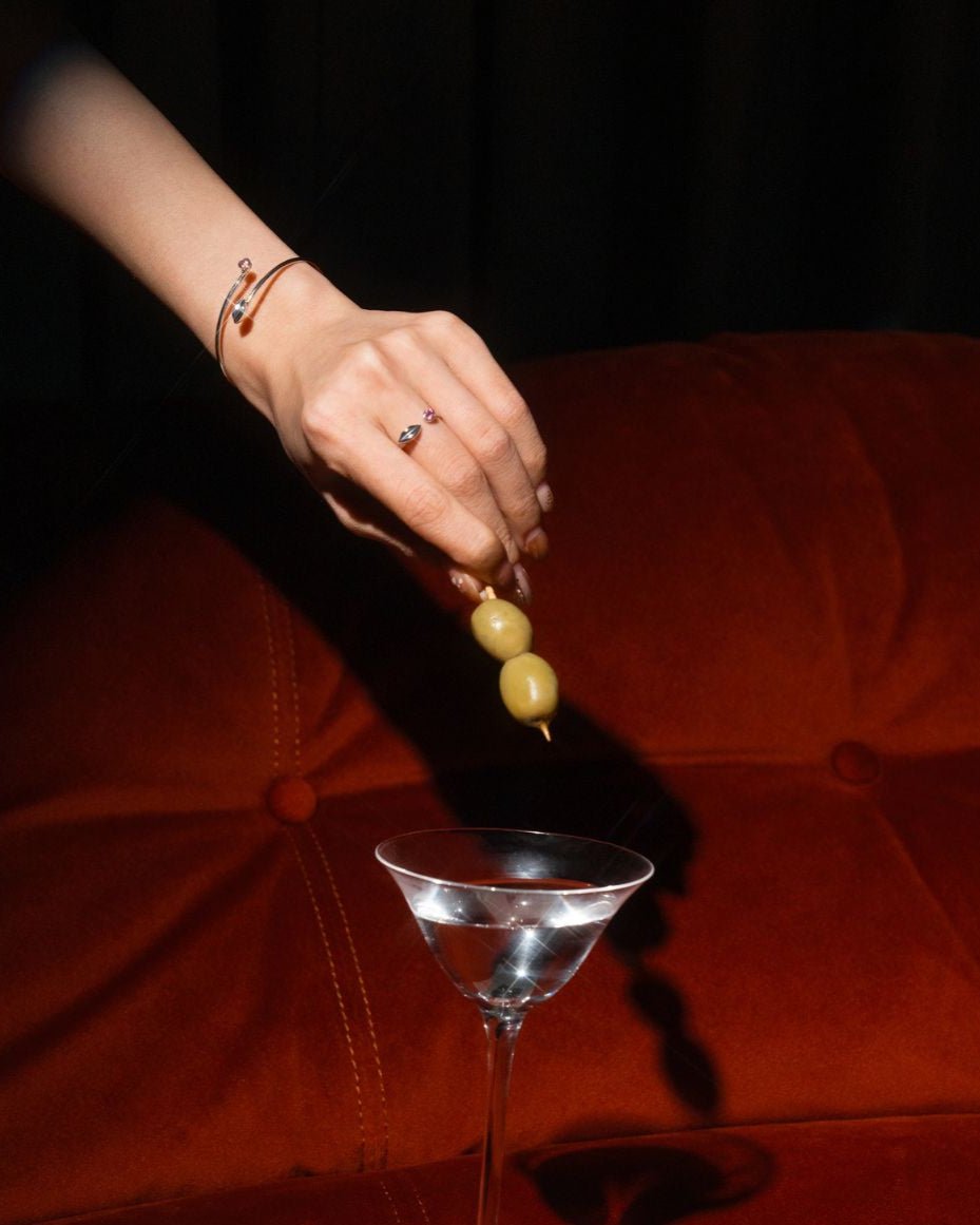 Pink Tourmaline Rouge Ring in Sterling Silver - Inari Jewellery