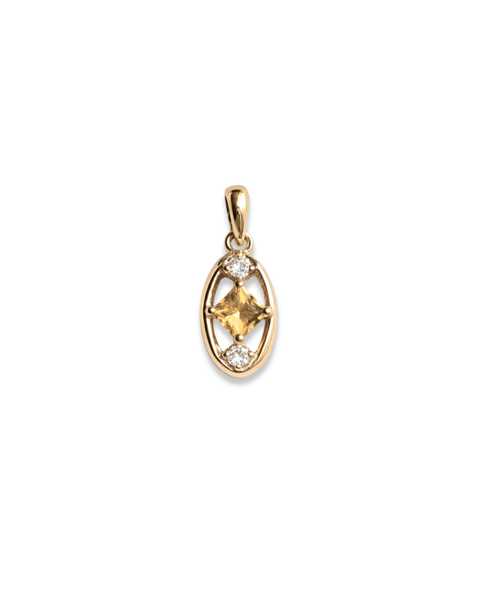 Portrait Pendant (Citrine) - Inari Jewellery
