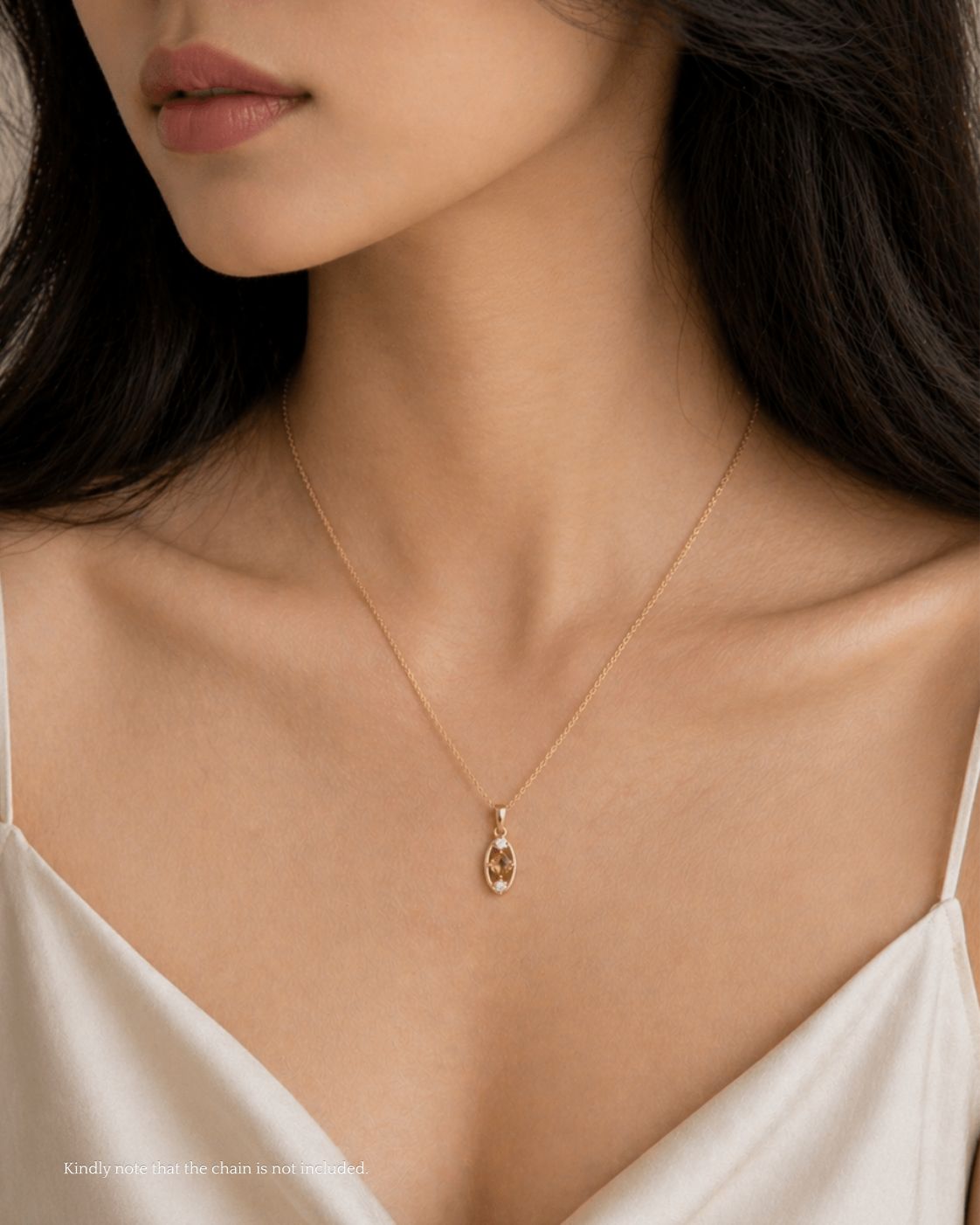 Portrait Pendant (Citrine) - Inari Jewellery