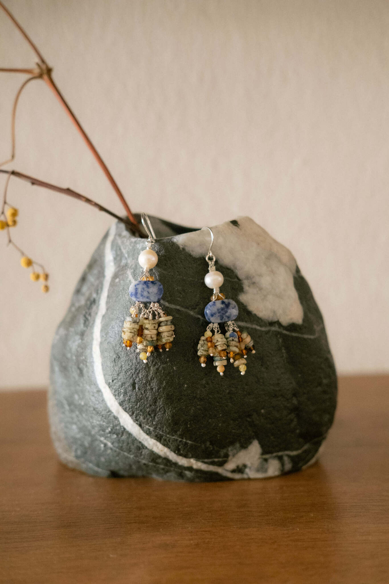 Qing Lantern Earrings - Inari Jewellery