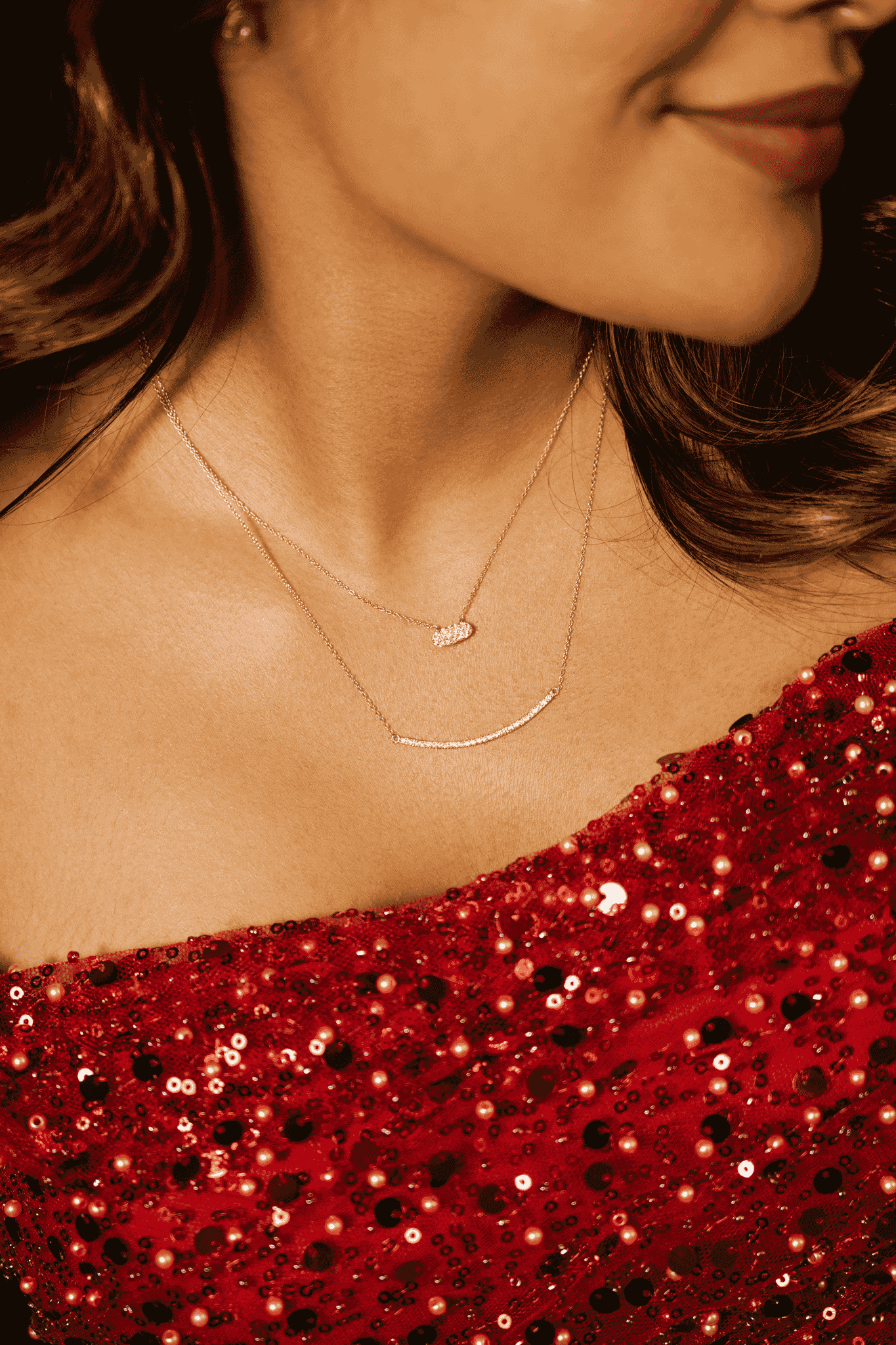 Solstice Arc Necklace (Gold Vermeil) - Inari Jewellery