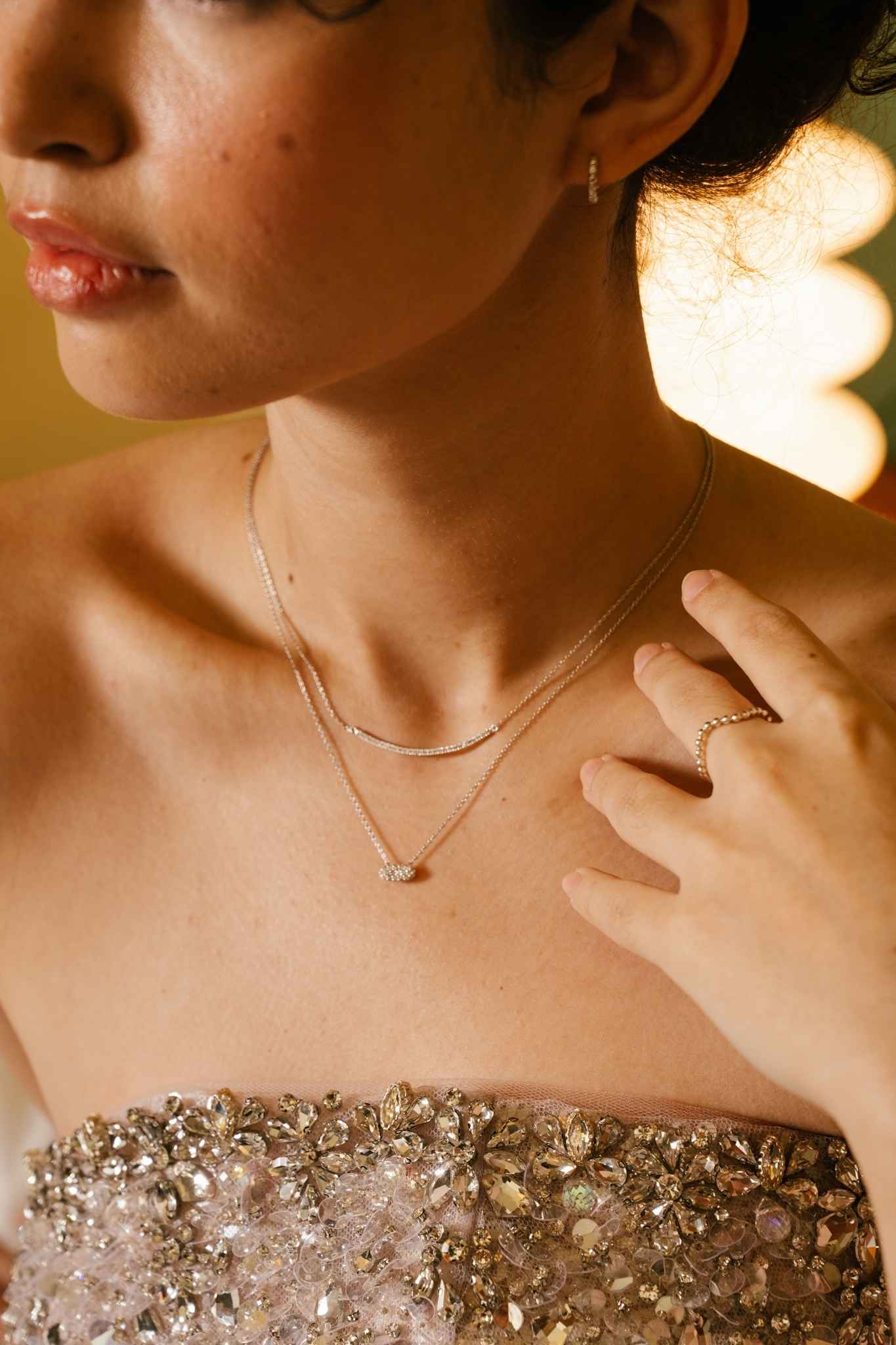 Stardust Cluster Necklace (Sterling Sliver) - Inari Jewellery