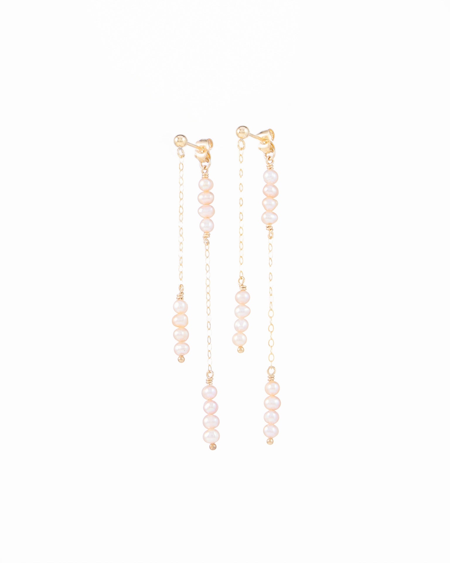 Tinsel Freshwater Pearls Earrings - Inari Jewellery