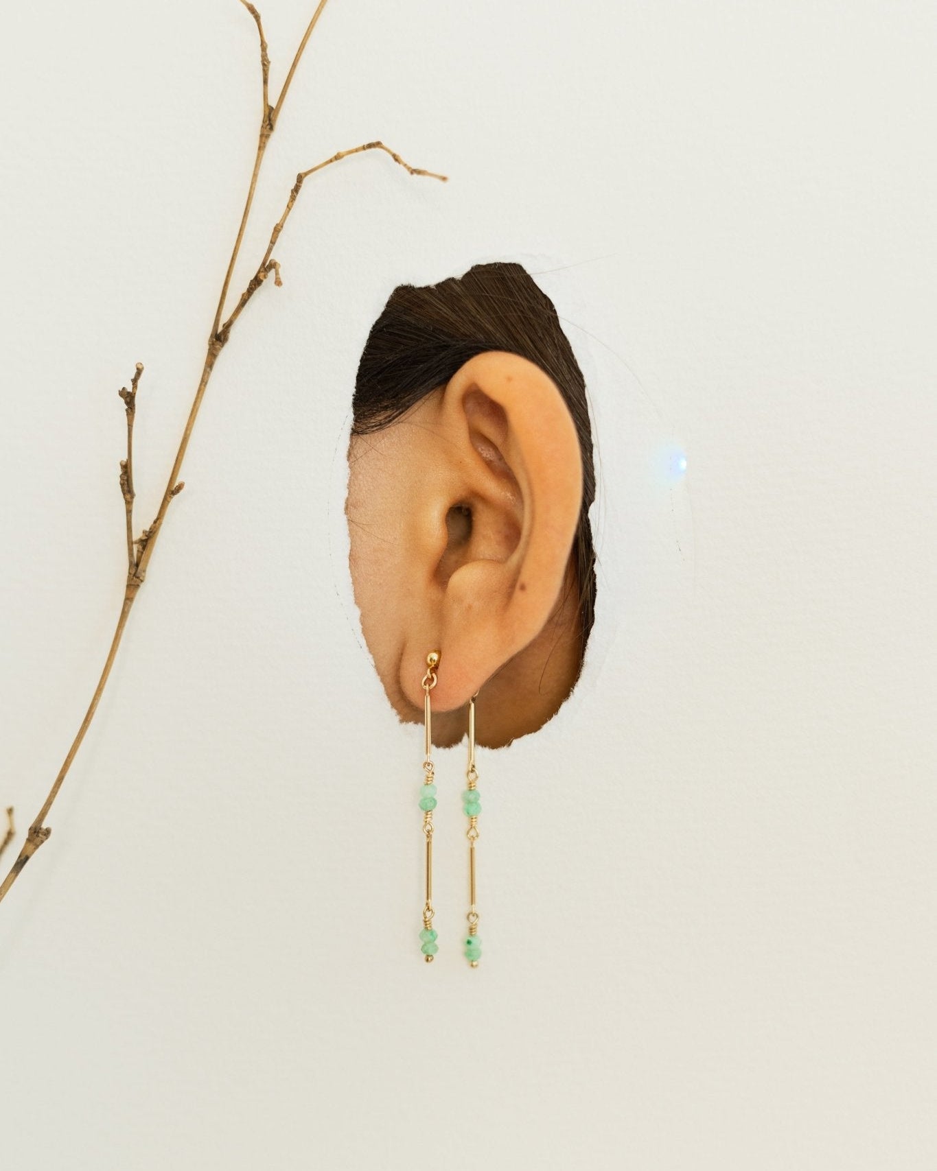 Bamboo Vine Earrings - Inari Jewellery