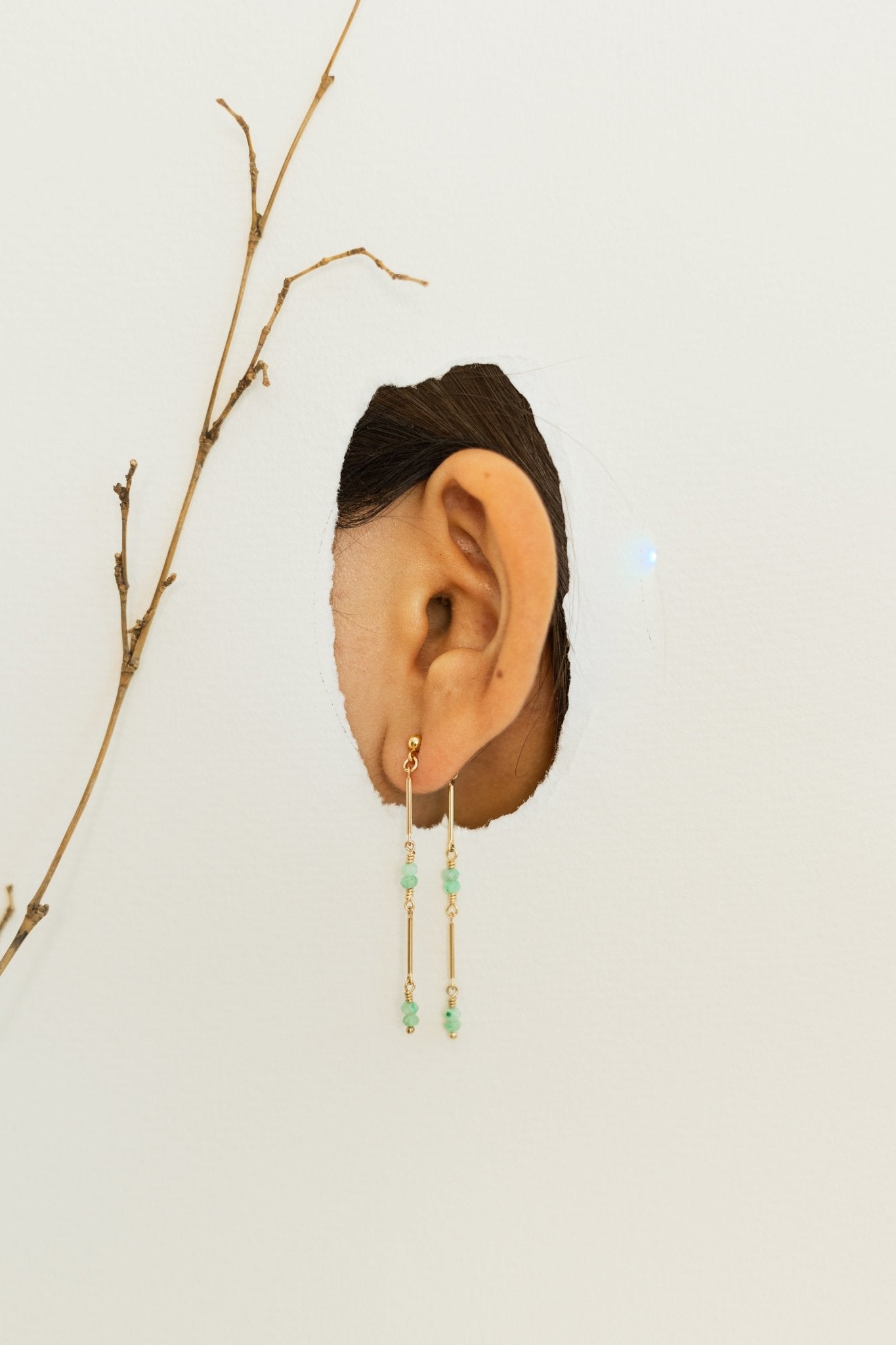 Bamboo Vine Earrings - Inari Jewellery