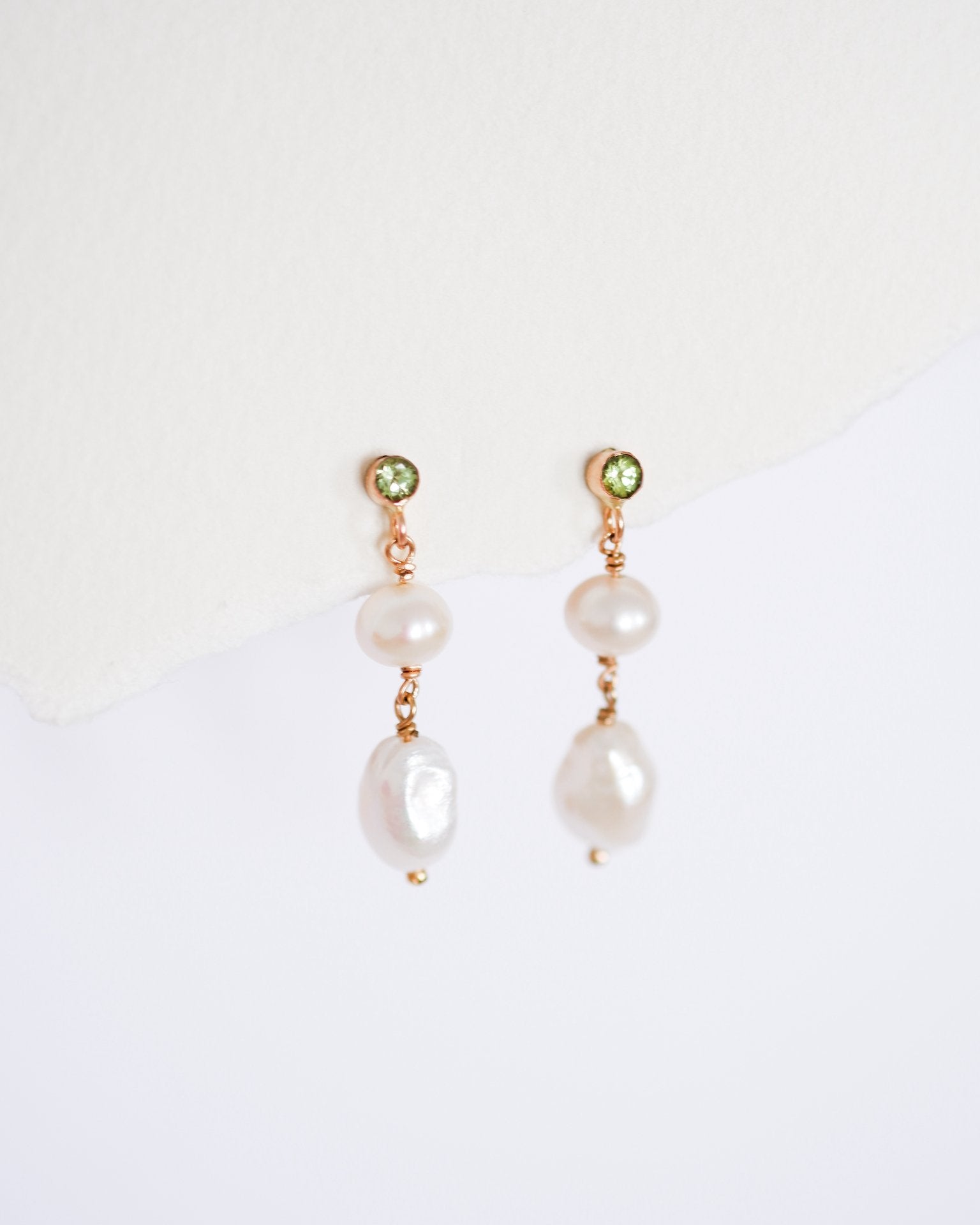 Day 1 - Winter Pearl Drop Earrings - Inari Jewellery