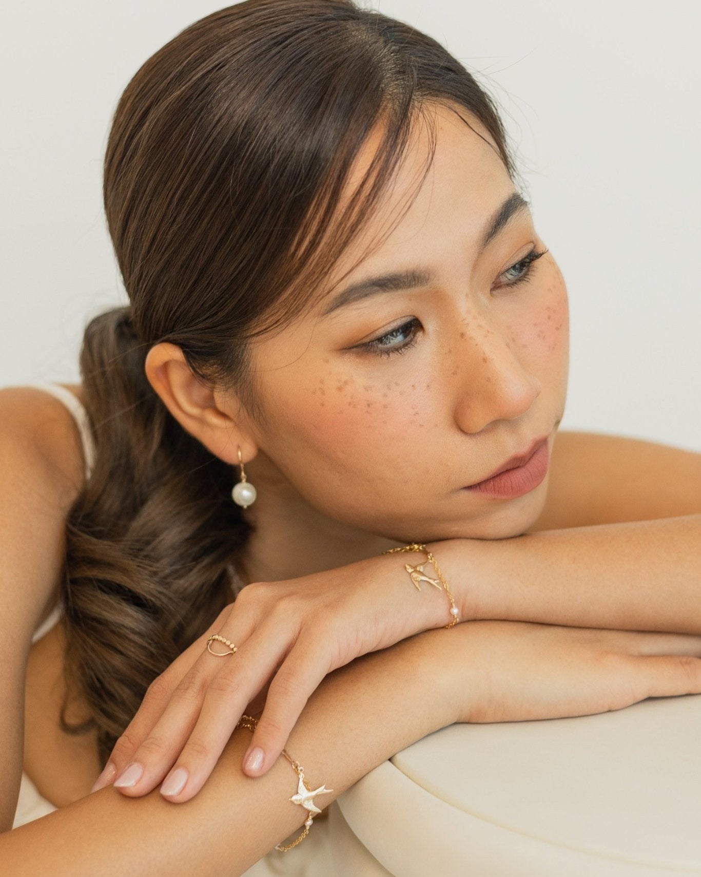 Snowball Freshwater Pearl Earrings - Inari Jewellery