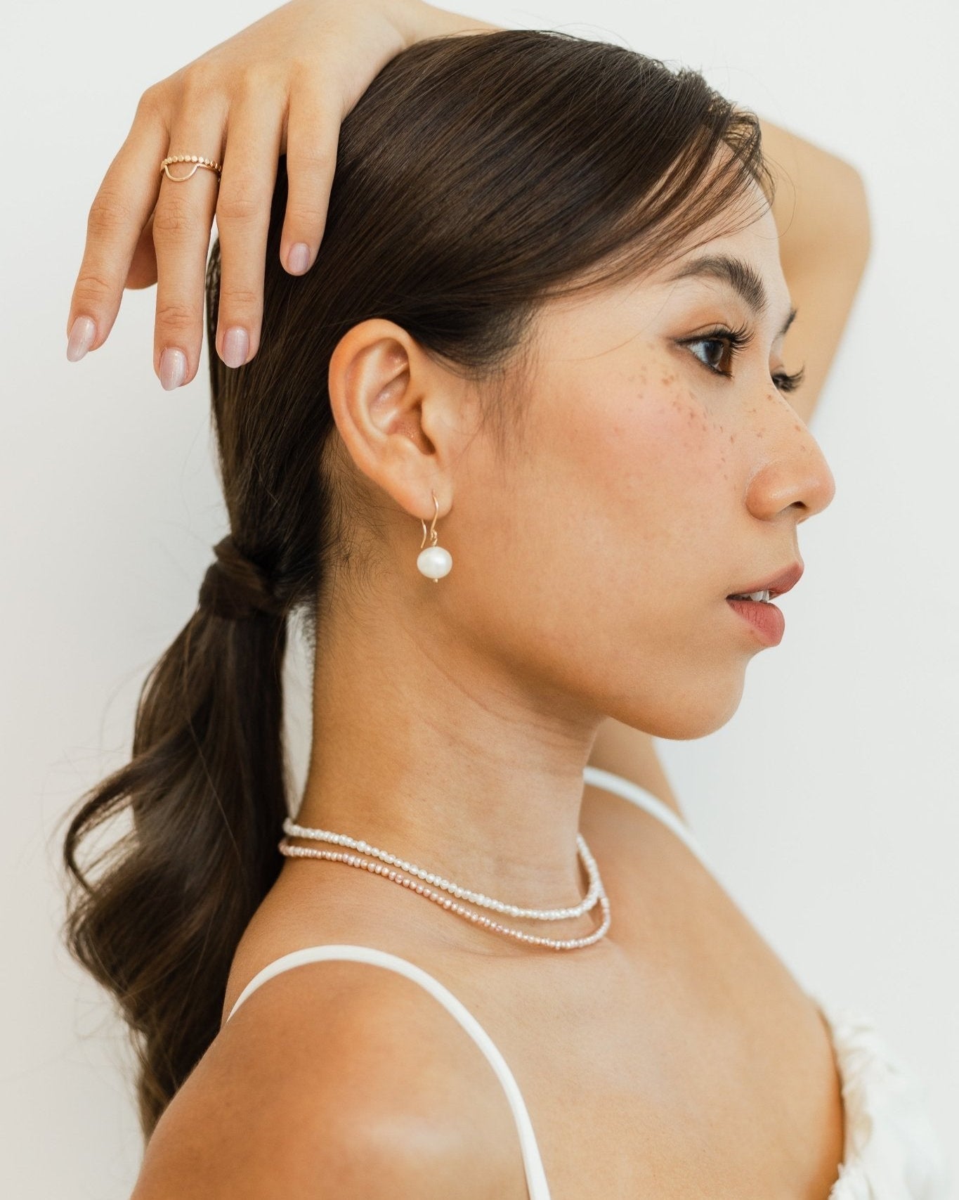 Snowball Freshwater Pearl Earrings - Inari Jewellery
