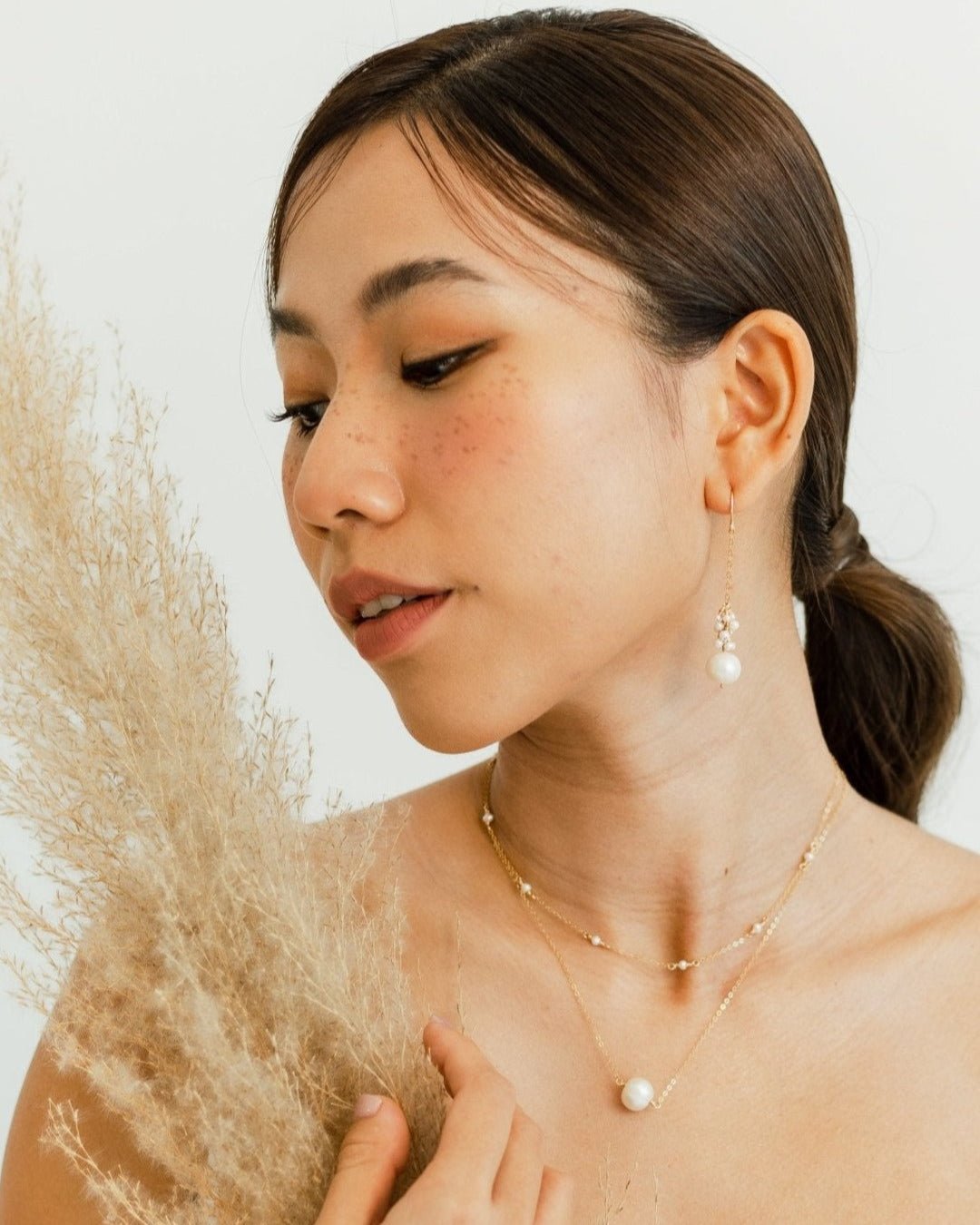 Tinsel Freshwater Pearls Necklace - Inari Jewellery