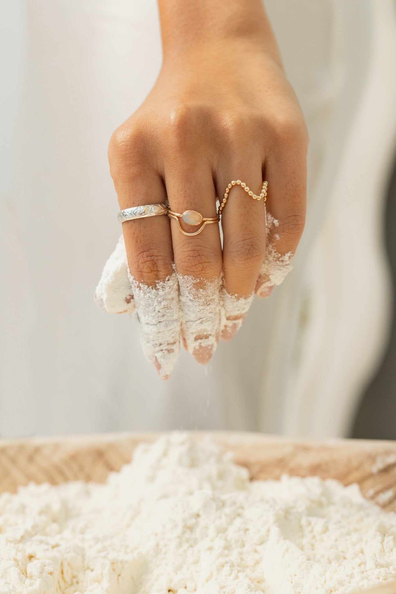 Winter Bloom Sterling Silver Ring - Inari Jewellery